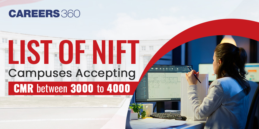 List of NIFT Campuses Accepting CMR Between 3000 to 4000