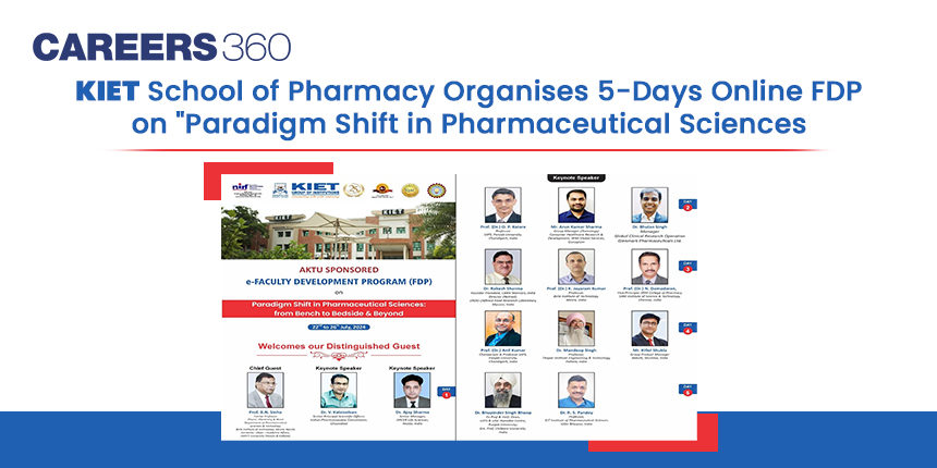 KIET School of Pharmacy Organises 5-Days Online FDP on Paradigm Shift in Pharmaceutical Sciences