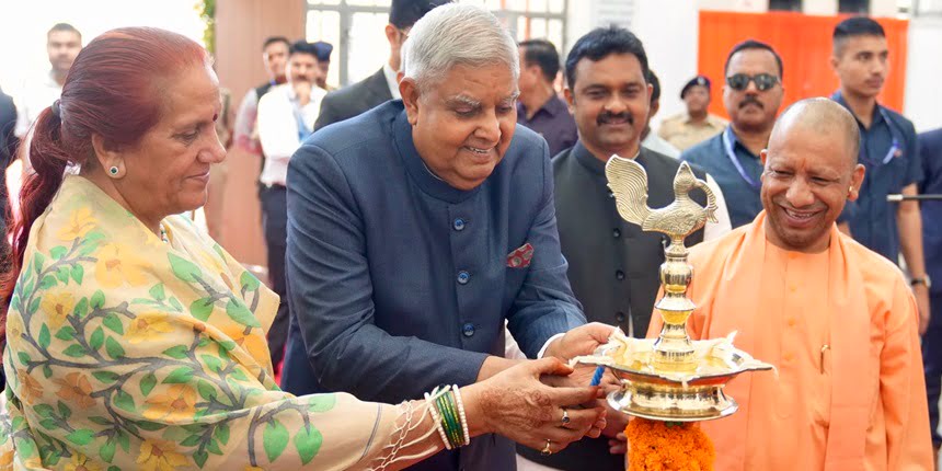 VP Jagadeep Dhankar inaugurates Sainik School. (Image: Vice President of India/Official X account)