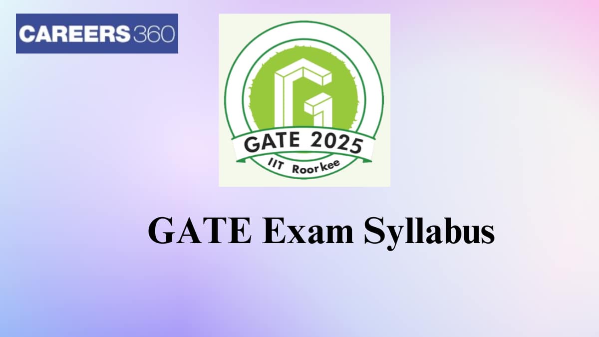 GATE Exam Syllabus 2025 All Subject Syllabus PDF Download