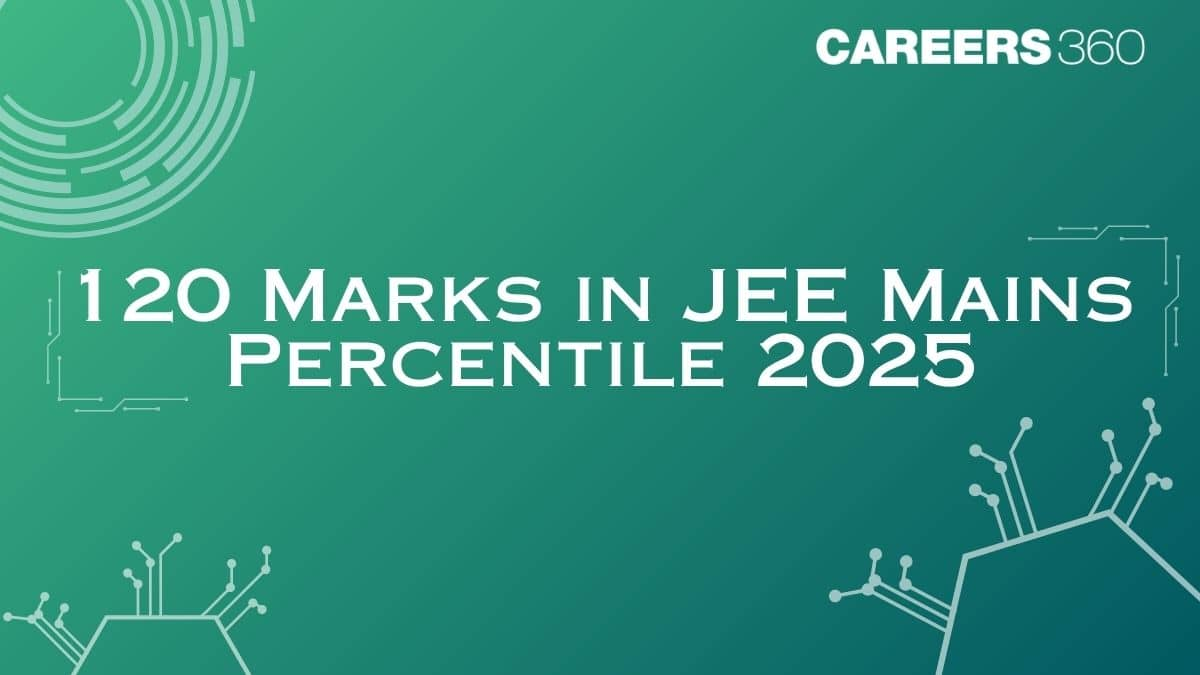 120 Marks in JEE Mains Percentile 2025 - Know Expected Percentile and Rank