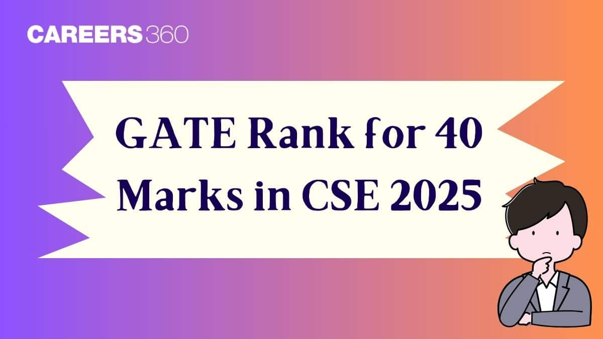 GATE Rank for 40 Marks in CSE 2025 - Check Expected Rank and Analysis