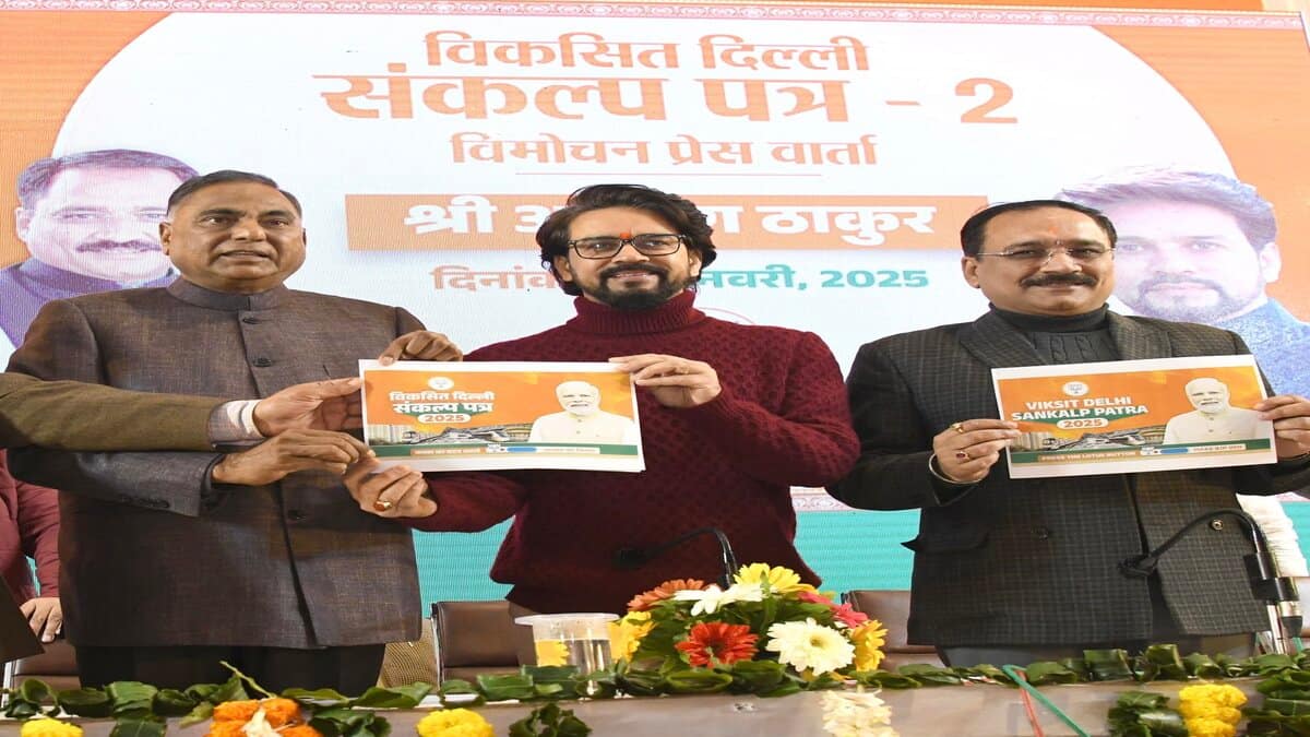 BJP released the second part of its election manifesto. (Image: Anurag Thakur/ oficial X account)