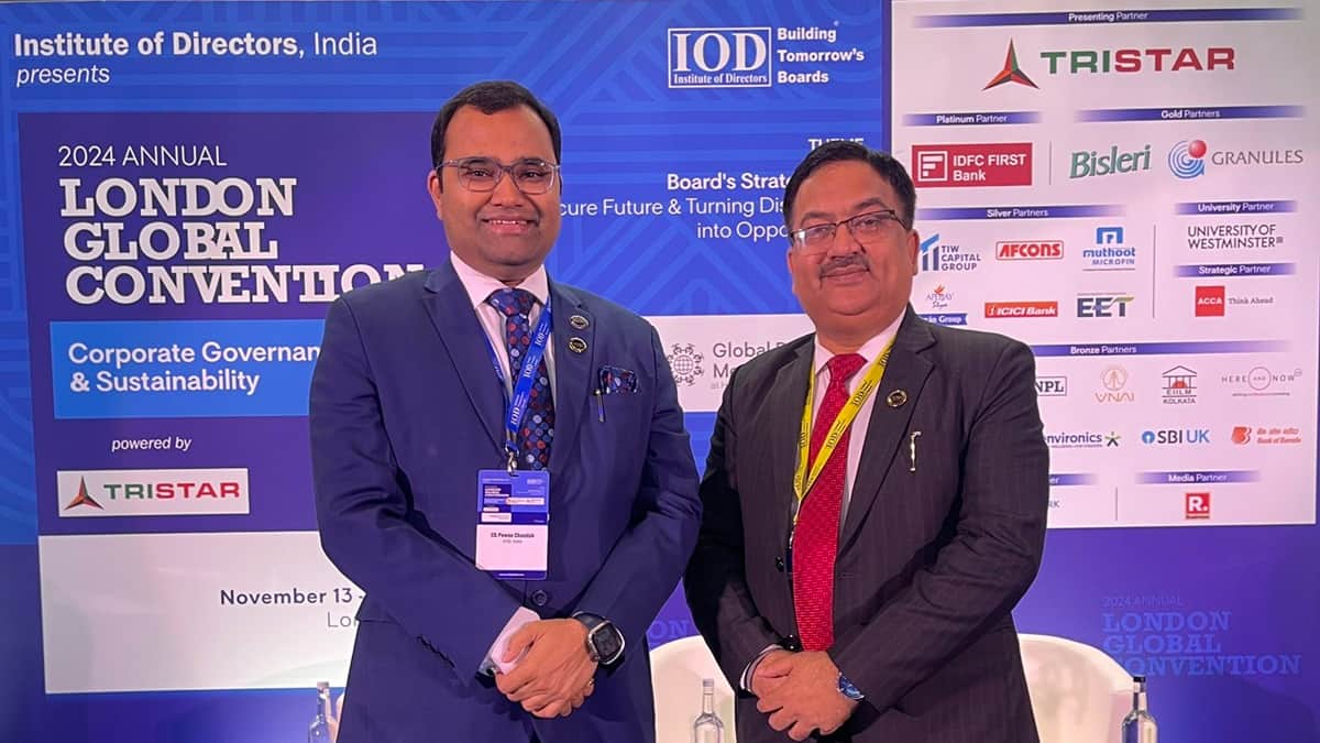 Dhananjay Shukla appointed ICSI president (in right); Pawan G Chandak is VP (left) (Image: Pawan G Chandak/official X account)