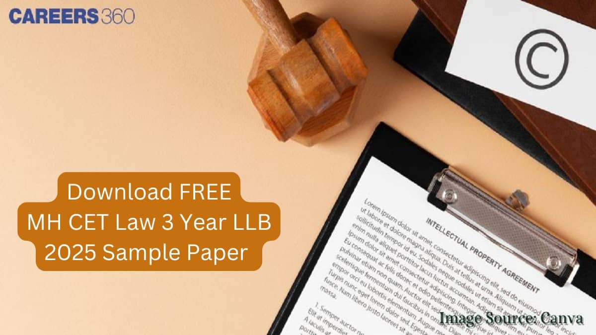 MH CET Law 3 Year LLB 2025 Sample Paper - Download PDF here