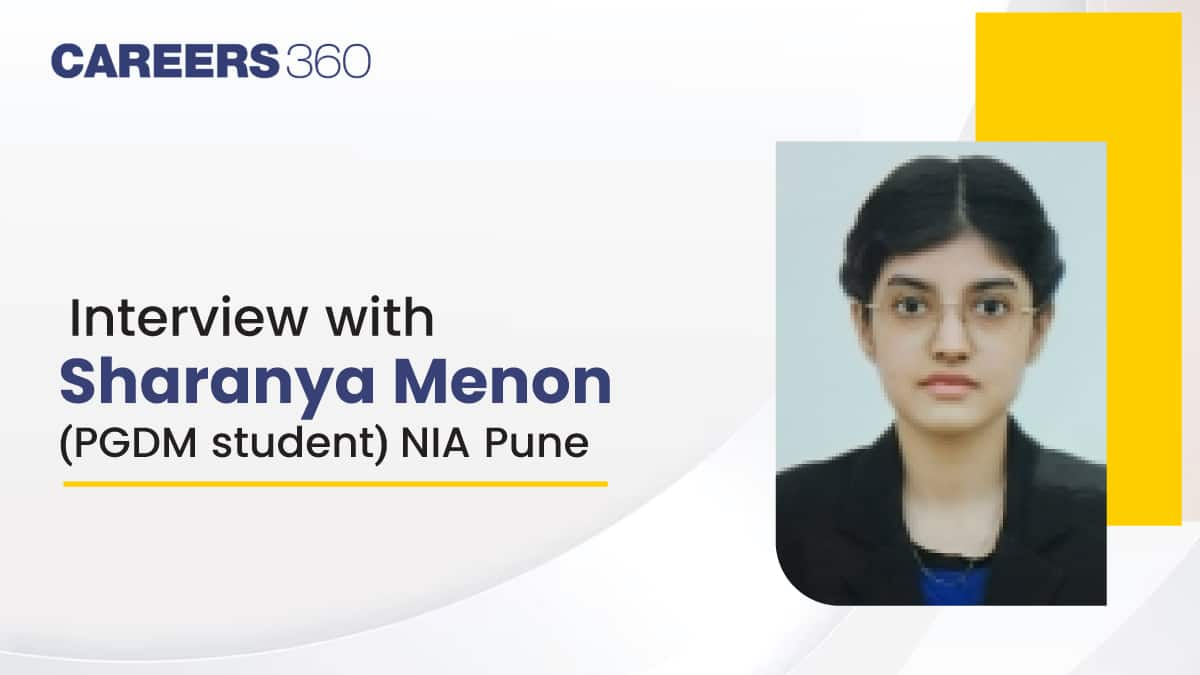 An Interview with Sharanya Menon (PGDM student) NIA Pune