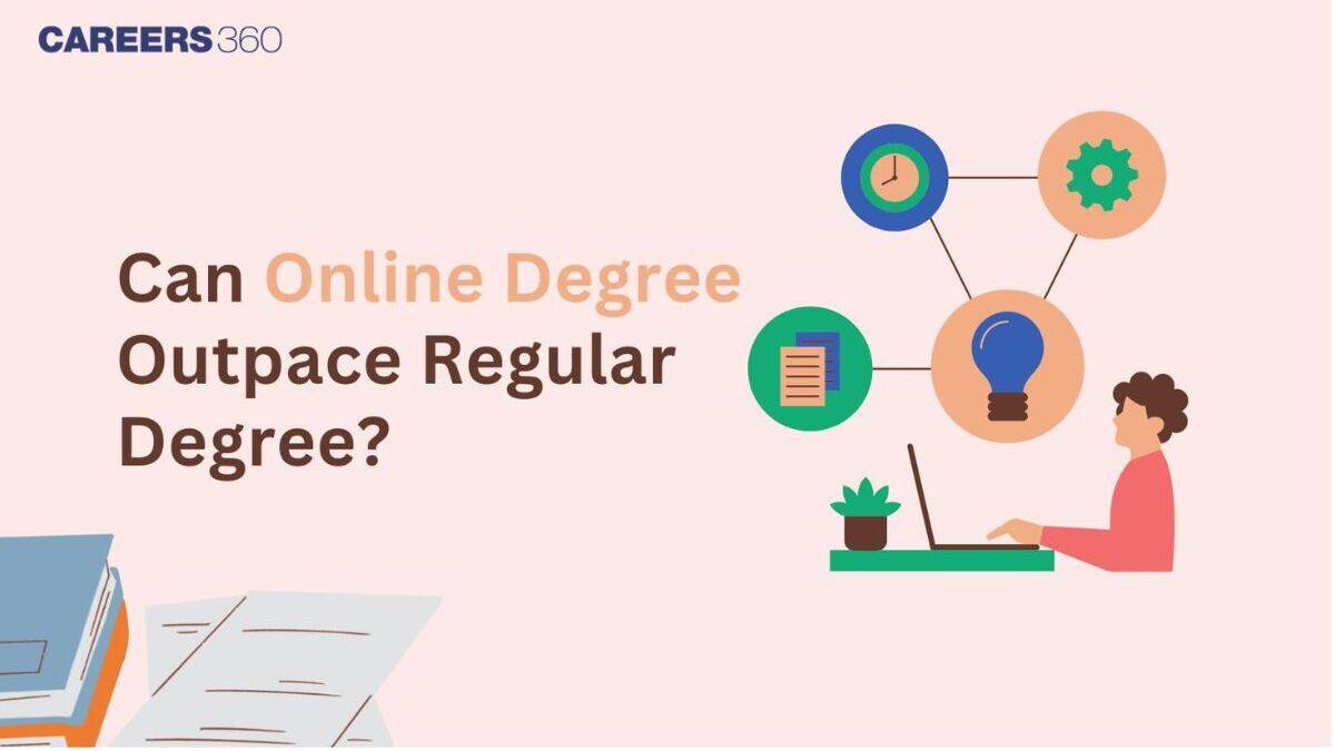 Can Online Degree Outpace Regular Degree?