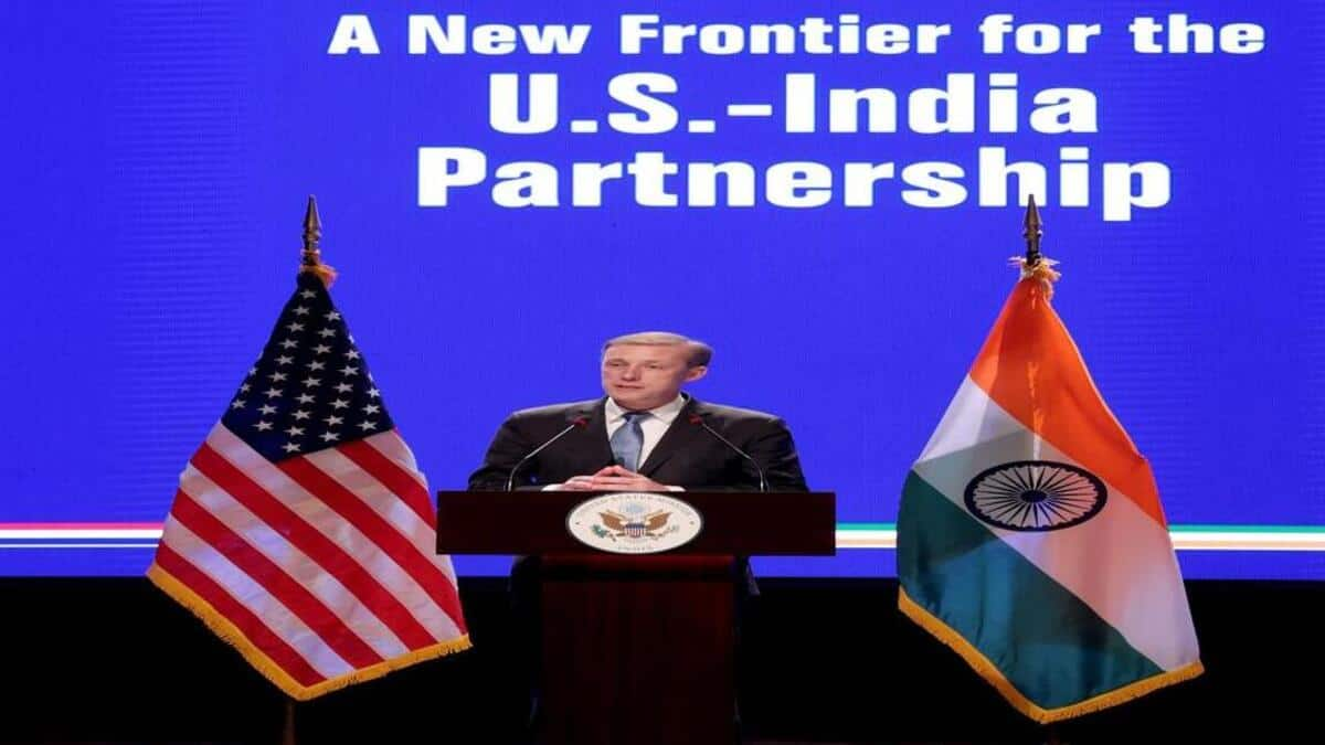 US National Security Advisor Jake Sullivan said American, Indian students will develop new innovation at IIT Delhi. (Image source: Official)