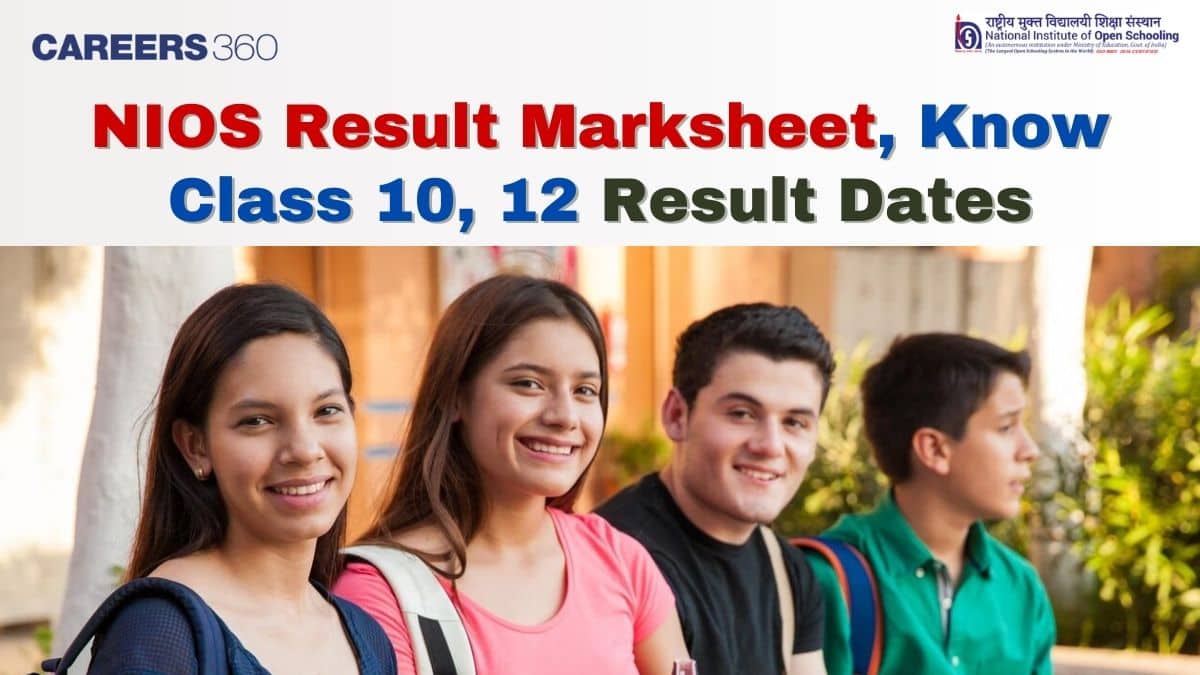 NIOS October Exam Result Marksheet 2024: NIOS Student Login for Class 10, 12 Result