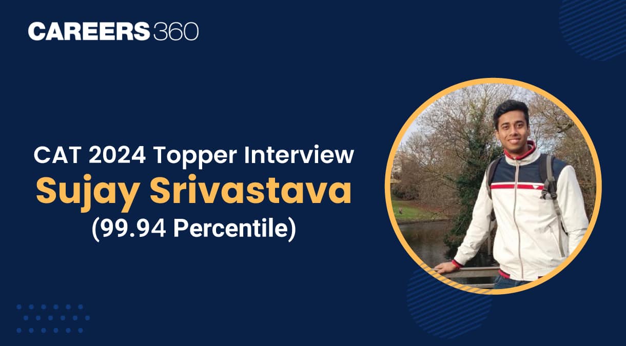 CAT 2024 Topper Interview Sujay Srivastava; 99.94 percentile: Preparation Strategies, Challenges and Tips