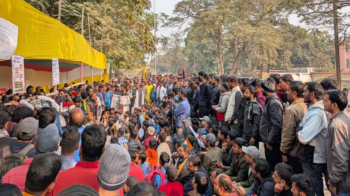 BPSC 70th CCE: Candidates protest demanding cancellation of exam. (Image source: X/ @BPSC_Network)