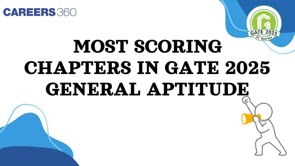 Most Scoring Chapters in GATE 2025 General Aptitude - GA Important Topics