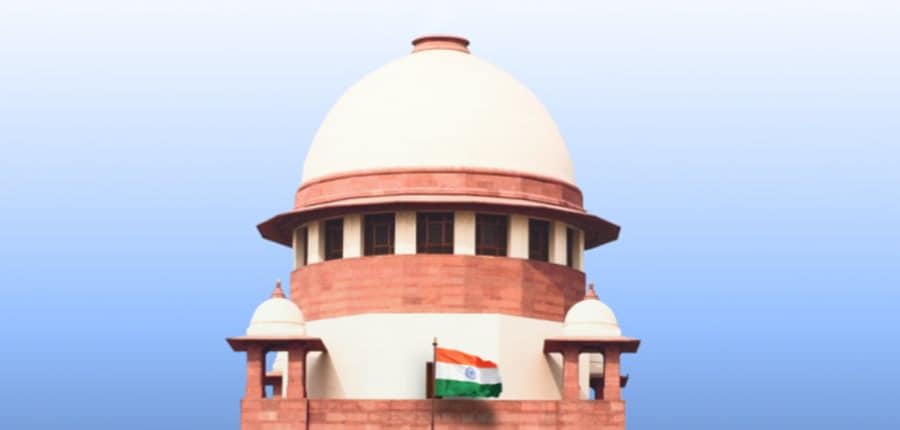 पीठ नितिन उपाध्याय की जनहित याचिका पर सुनवाई कर रही थी। (इमेज-आधिकारिक वेबसाइट/SC)