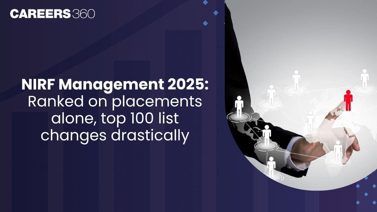 NIRF Management 2025: Ranked on placements alone, top 100 list changes drastically