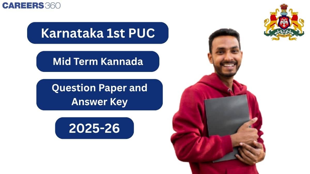 Karnataka 1st PUC Mid Term Kannada Question Paper 2025-26 – Download Solution PDF