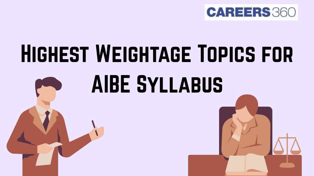 Highest Weightage Topics for AIBE Exam Syllabus