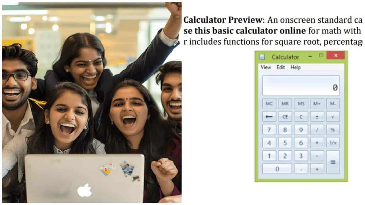 NTA launches virtual calculator for the first time in JEE Mains engineering entrance exam. (Image source: NTA/ Freepik)