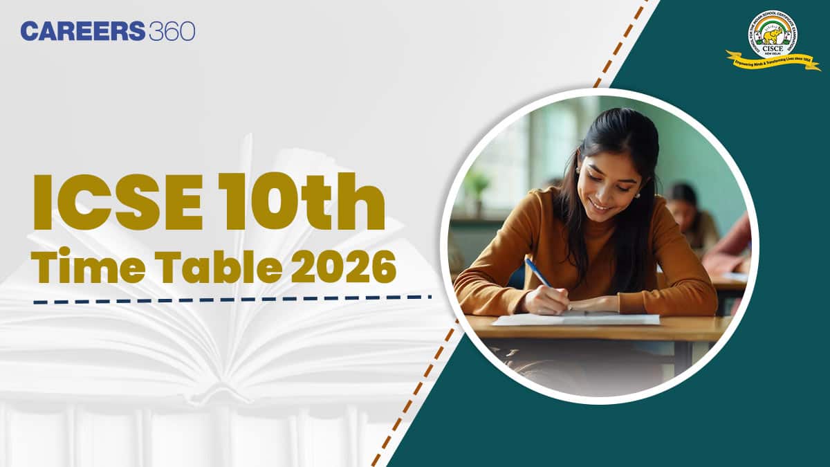ICSE Class 10 Date Sheet 2026 Out, Check CISCE 10th Exam Time Table PDF