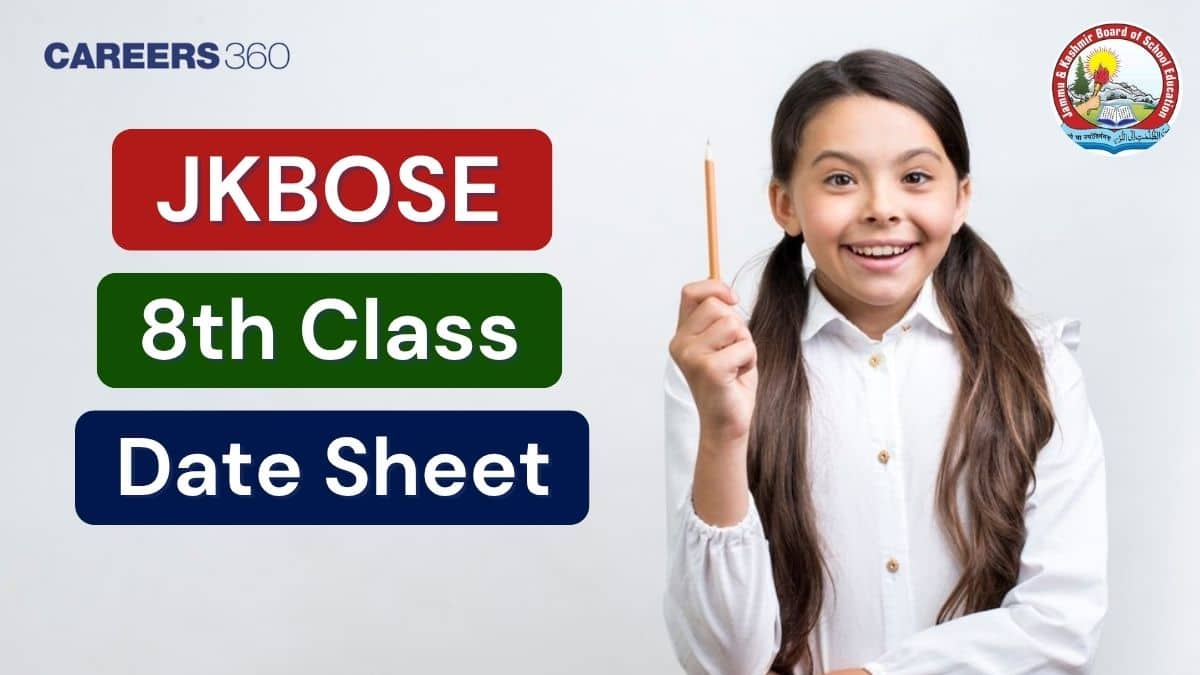 JKBOSE Class 8 Date Sheet 2025 for Soft and Hard Zones