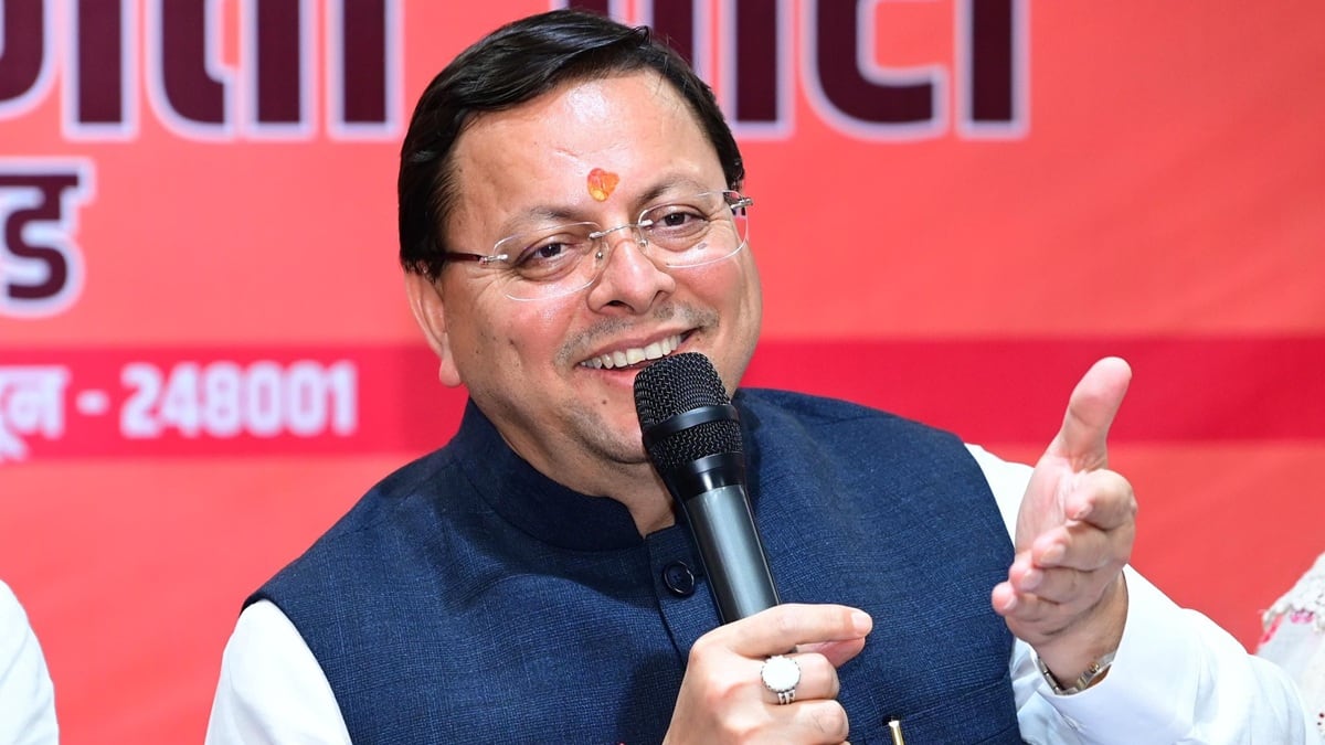 Uttarakhand CM says 26,000 government jobs created. (Image: Pushkar singh Dhami/X)