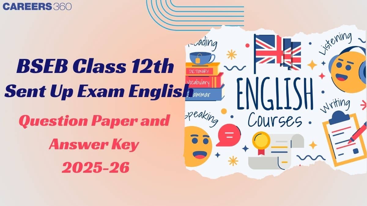 Bihar Board Class 12 English Sent-Up Exam Question Paper 2025-26, Download PDF