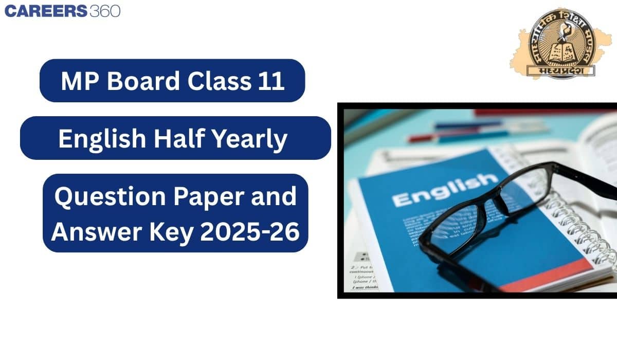 MP Board Class 11 English Half-Yearly Question Paper 2025-26 PDF with Answer Key & Analysis
