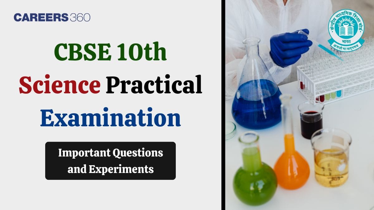 CBSE Class 10 Science Practical Exam 2026: Important Questions & List of Experiments