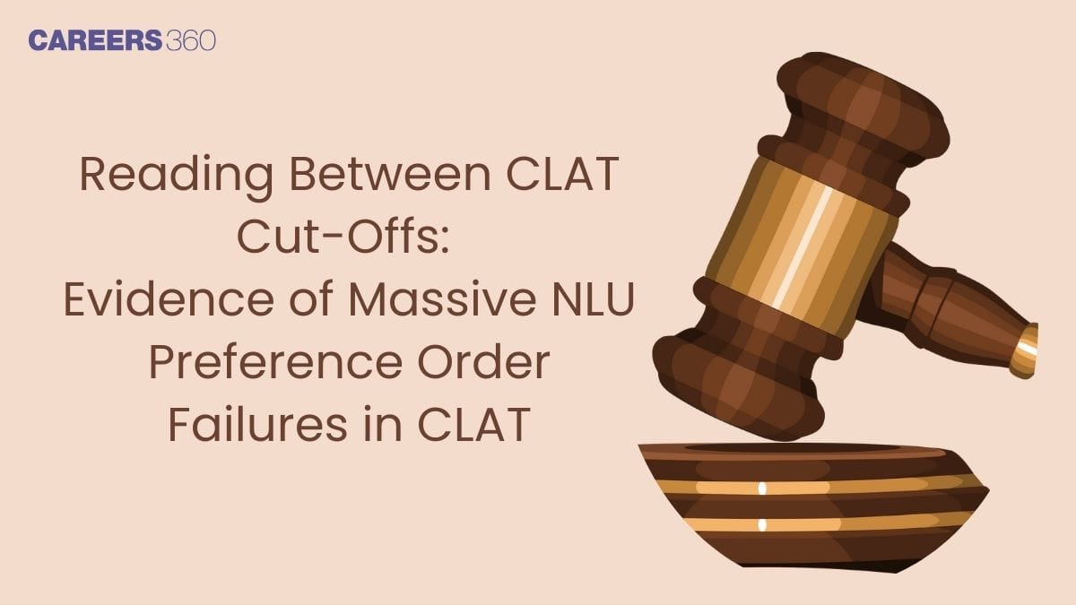 Reading Between CLAT Cut-Offs: Evidence of Massive NLU Preference Order Failures