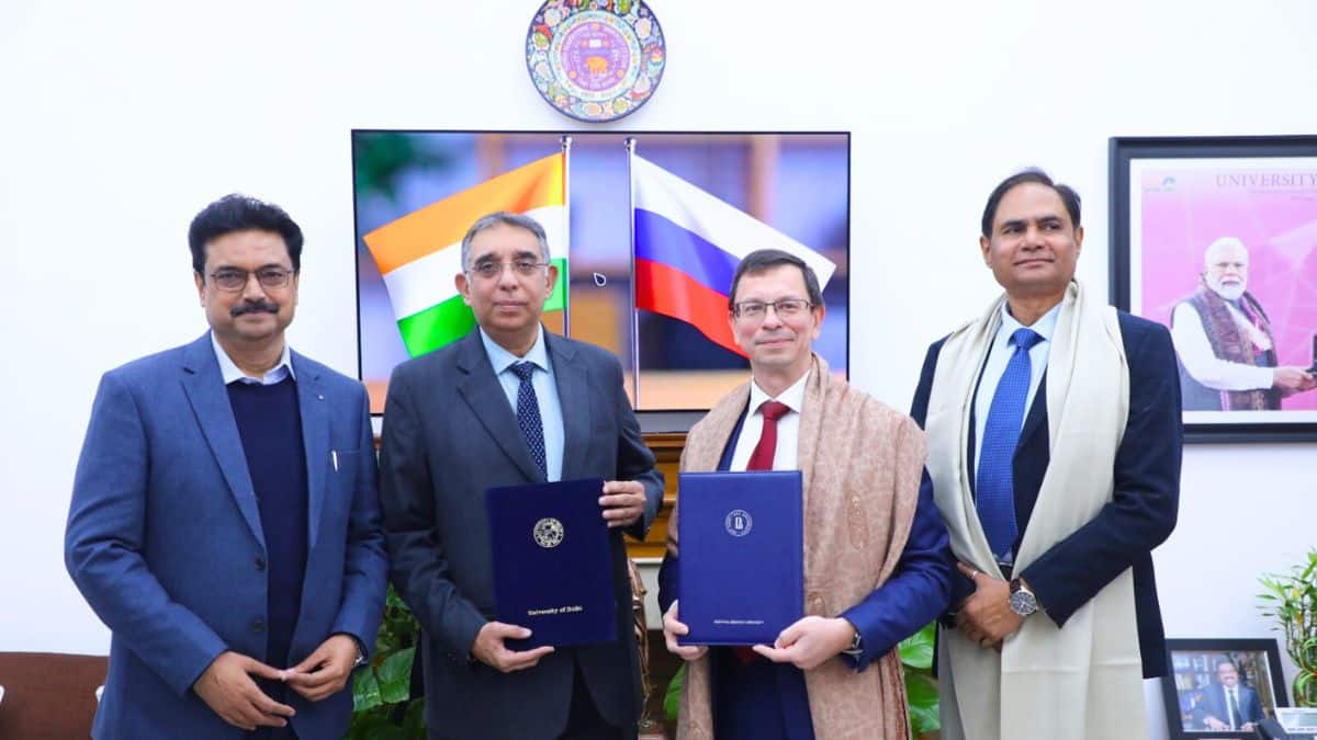 इस प्रोजेक्ट को लेकर डीयू और रूस की एचएसई यूनिवर्सिटी के बीच 'स्टेटमेंट ऑफ कोऑपरेशन' साइन किया गया। (इमेज-आधिकारिक)