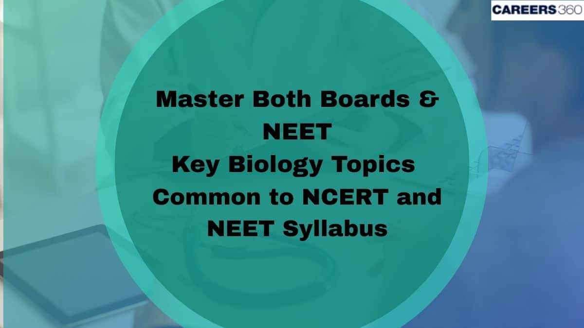 Master Both Boards & NEET: Key Biology Topics Common to NCERT and NEET Syllabus