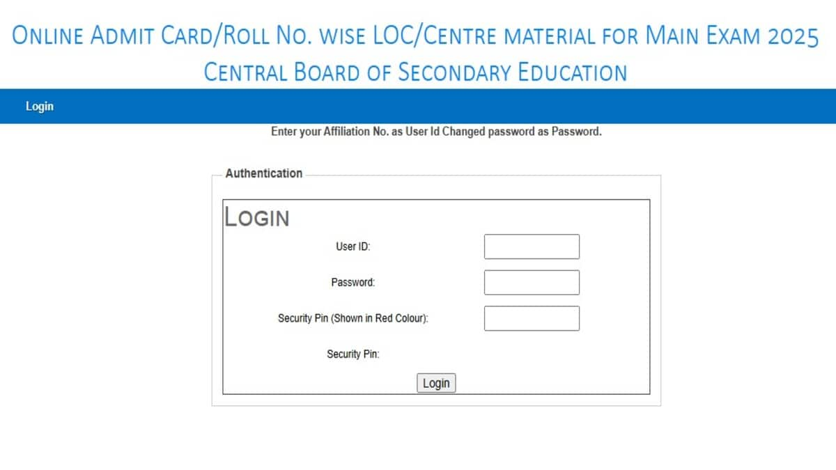 CBSE Class 10, 12 admit cards 2025 available on parikshasangam.cbse.gov.in, under "school" and "pre-exam activities" sections. (Image: official website)