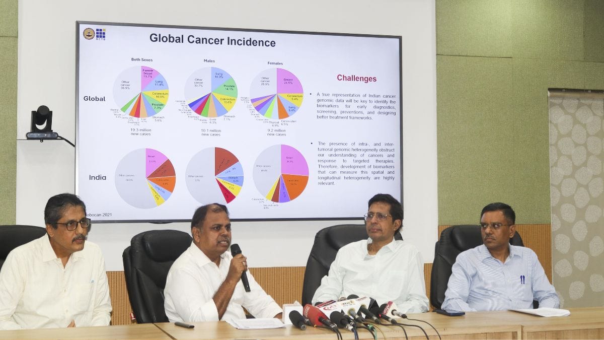 आईआईटी मद्रास के निदेशक प्रो. वी. कामकोटि ने भारतीय स्तन कैंसर जीनोम सीक्वेंस निर्माण के पूरा होने की घोषणा की।