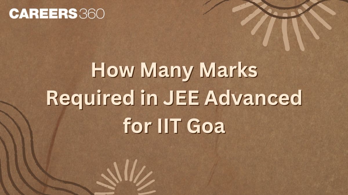 How Many Marks Required in JEE Advanced 2025 for IIT Goa - Check Trends