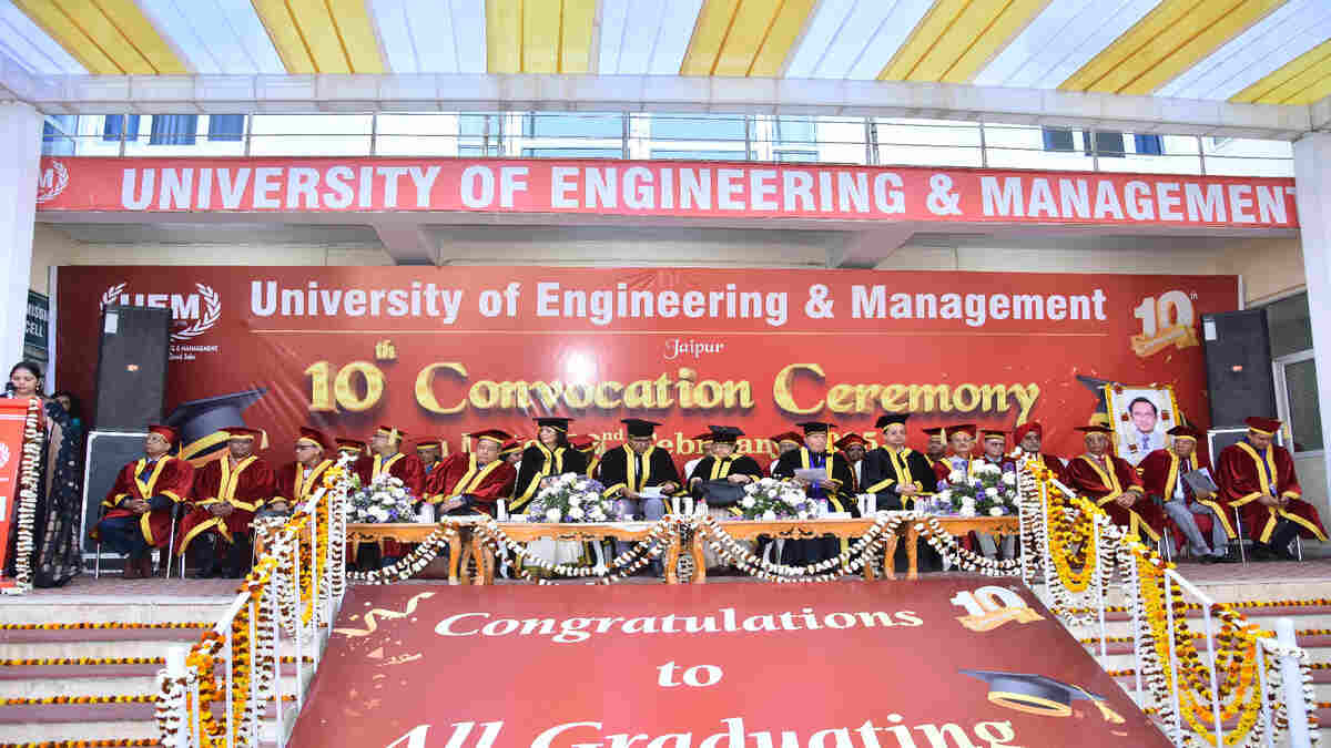 UEM Jaipur hosted its 10th convocation ceremony. (Image: UEM Jaipur)