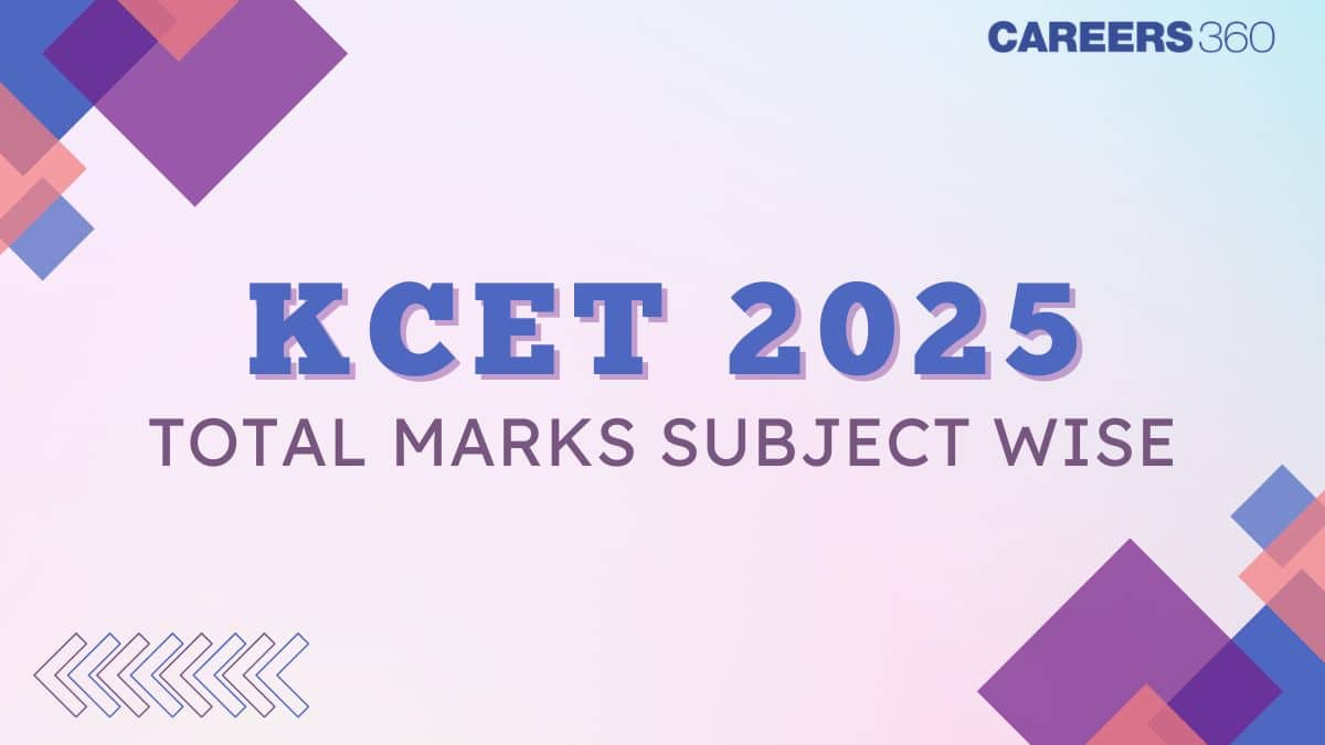 KCET Total Marks 2025 Subject-Wise Breakdown - Check Detailed Analysis