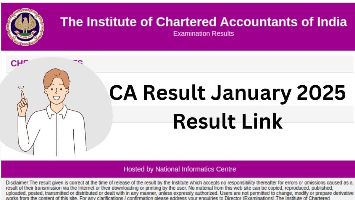 ICAI CA Result January 2025 Result Link for Foundation & Inter : Check Official Website, Download Scorecard