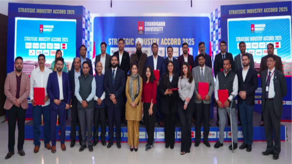 The Chandigarh University Uttar Pradesh has joined hands with 10 international, Indian firms to enhance academic curriculum. (Image source: Official)