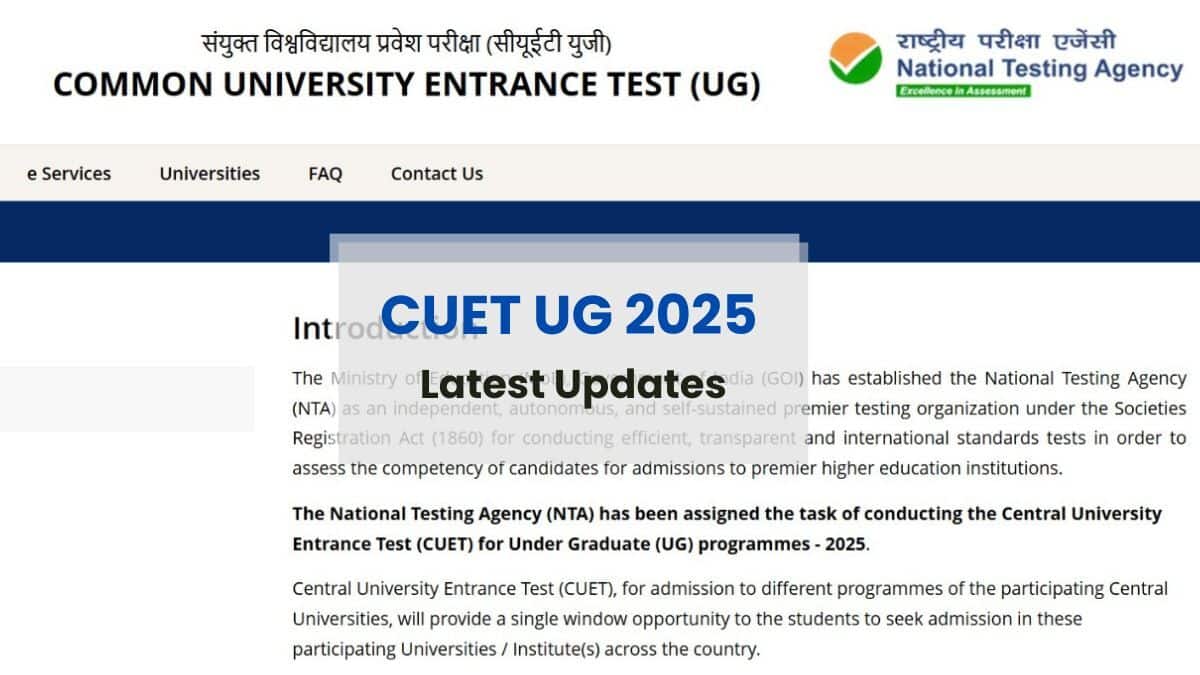 cuet.nta.nic.in: CUET UG 2025 new official website launched. (Image source: NTA)