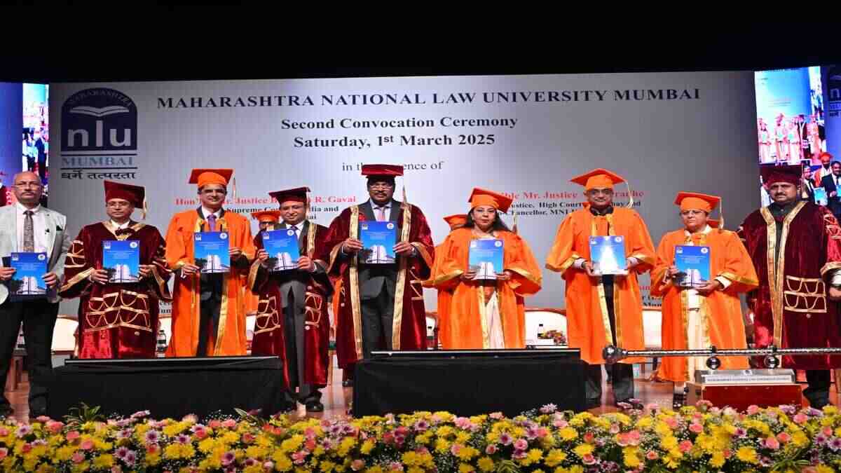 MNLU Mumbai second convocation ceremony held at National Centre for Performing Arts (NCPA). (Image: MNLU Mumbai)