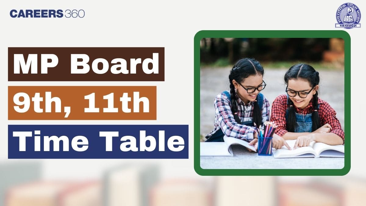 MP Board 9th, 11th Time Table 2025 Out, Check MPBSE Complete Exam Schedule Here