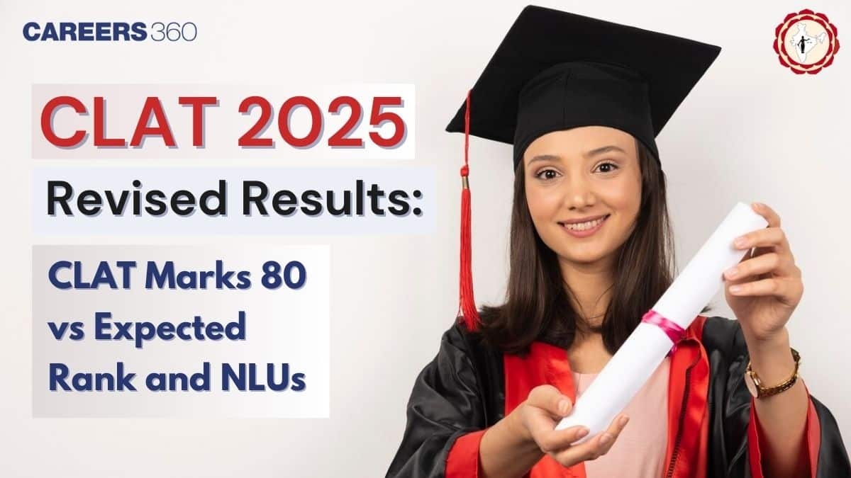 CLAT 2025 Revised Results: CLAT Marks 80 vs Expected Rank and NLUs