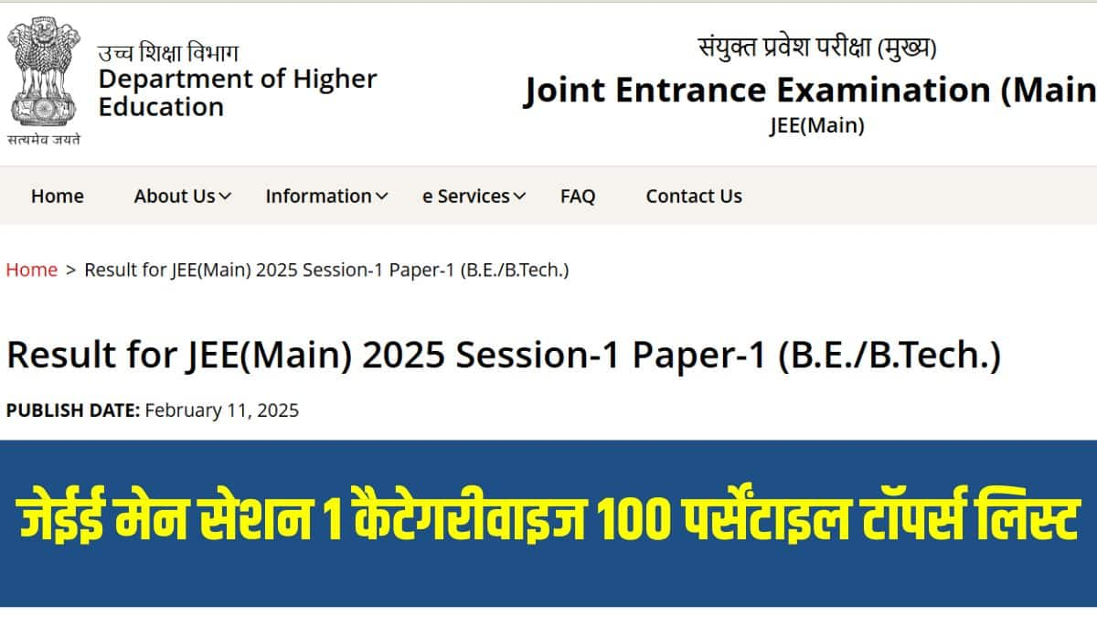 जेईई मेन 2025 पेपर 1 (बी.ई./बी.टेक.) परीक्षा देशभर के 304 शहरों (भारत के बाहर 15 शहरों सहित) के 618 परीक्षा केंद्रों पर आयोजित की गई थी। (आधिकारिक वेबसाइट)