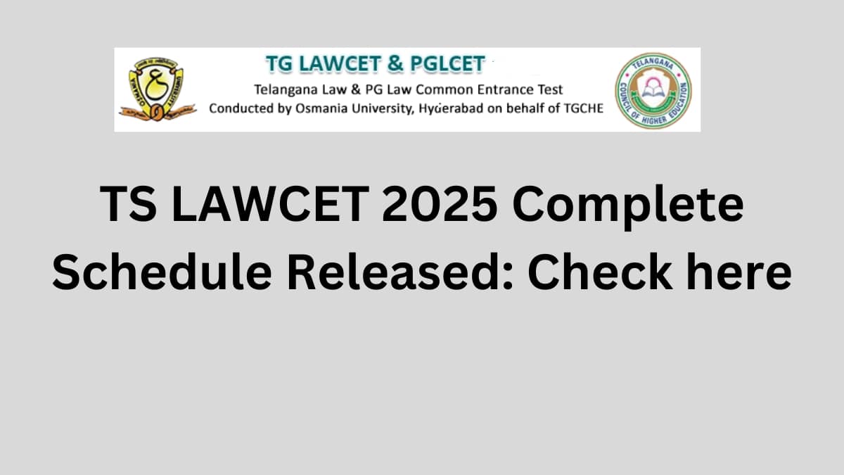 TS LAWCET 2025 registration starts on March 1; Check complete schedule here