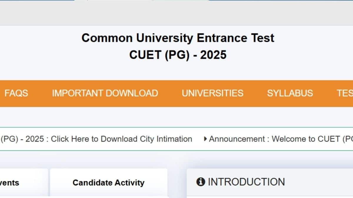 CUET PG 2025 परीक्षा प्रत्येक दिन 3 शिफ्ट में आयोजित की जाएगी। (आधिकारिक वेबसाइट)