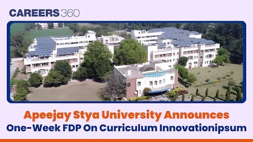 Apeejay Stya University Announces One-Week FDP On Curriculum Innovation