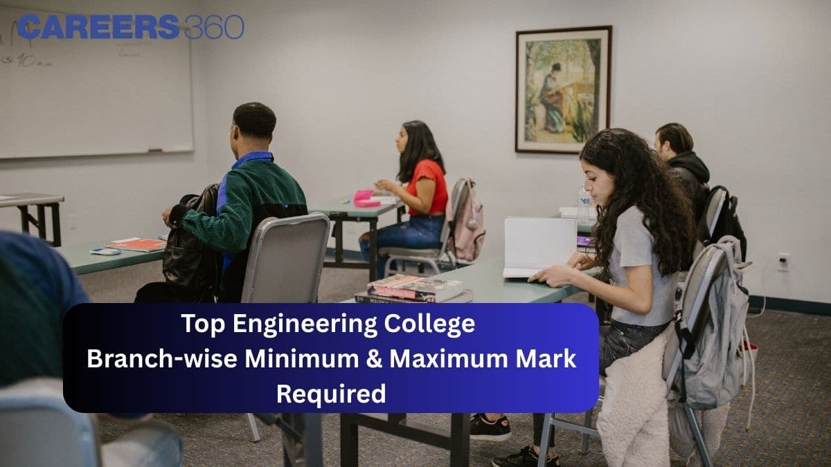Top Engineering Colleges Branch-wise Minimum & Maximum Marks Required in JEE Main 2025