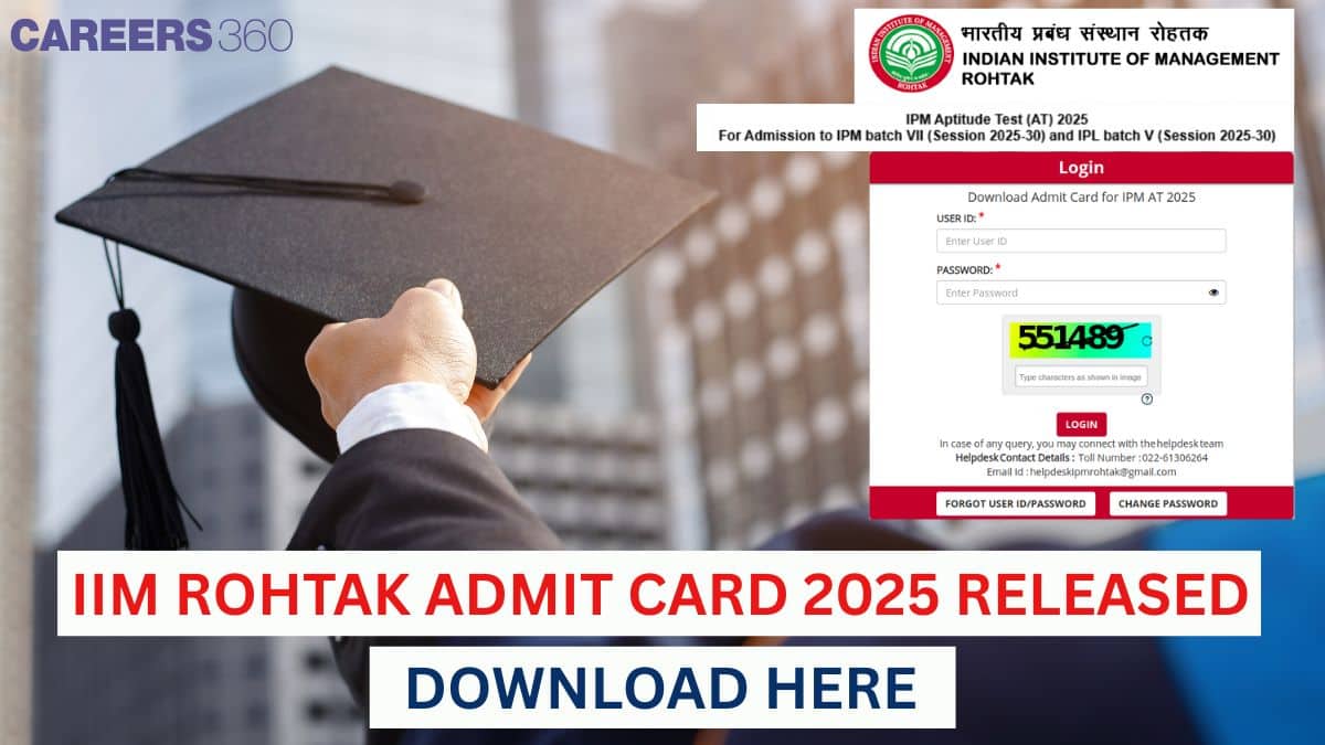 IPMAT Rohtak Admit Card 2025 Released for MBA after 12th: How to Download @iimrohtak.ac.in