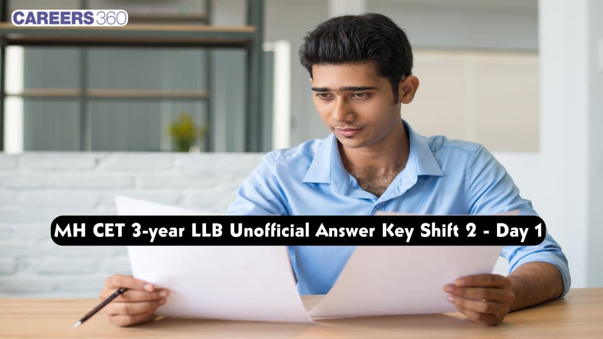 MH CET 3-year LLB 2025 Unofficial Answer Key Shift 2 (Out) - Day 1: Download PDF here