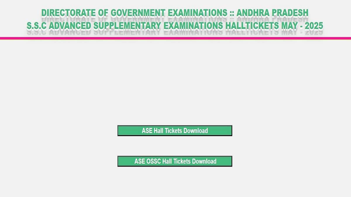 AP SSC hall ticket 2025 out for supplementary exams; ASE, OSSC download link on bse.ap.gov.in