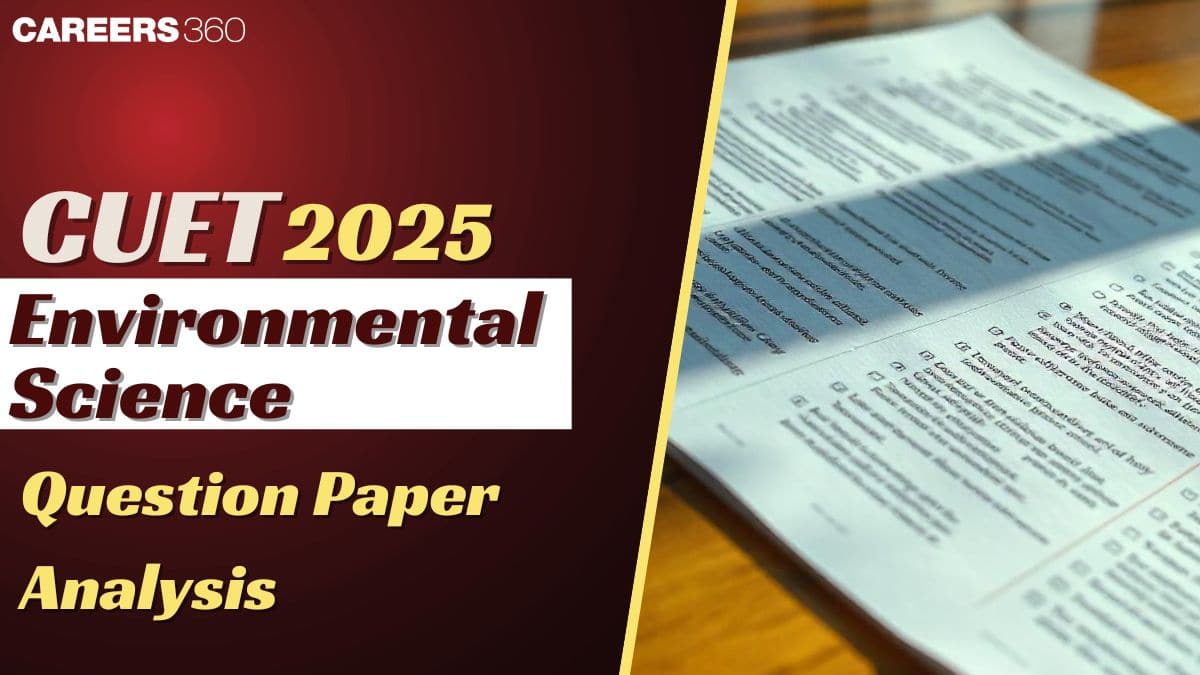 CUET Environmental Science Analysis 2025, Memory Based Questions, Difficulty Level